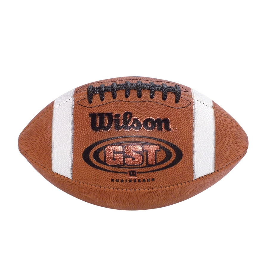Shop Wilson Gst Nfhs Regulation Size Leather Football Overstock