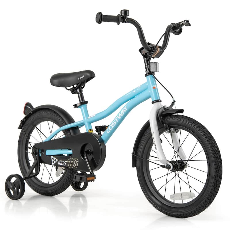 Costway 12"/14"/16"/18" Kids Bike for 3-4 Years Old Boys & Girls with