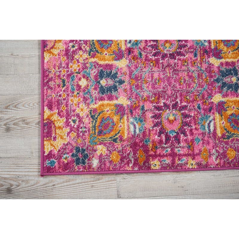 Nourison Passion Boho French Country Floral Area Rug.