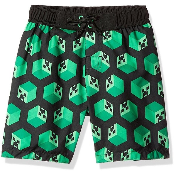 boys minecraft swim trunks