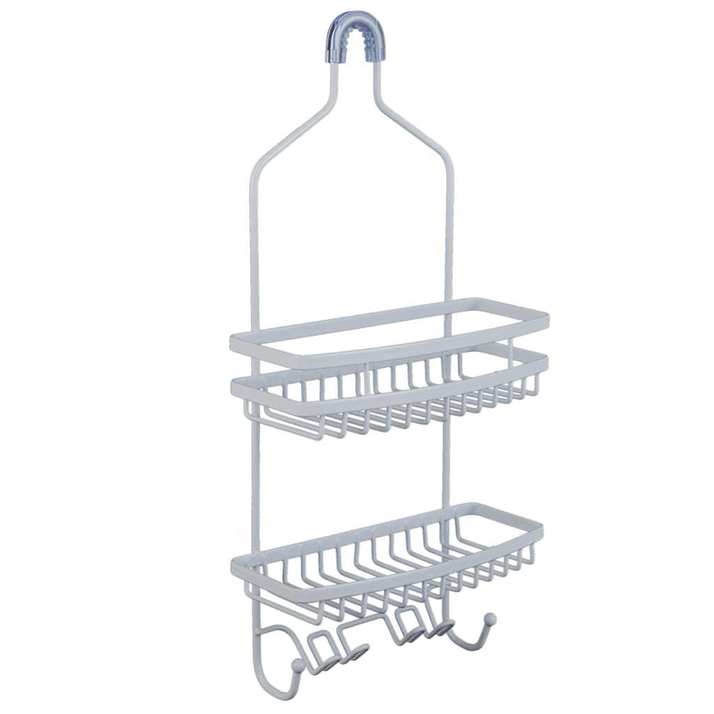 Bath Bliss Venice Shower Caddy in White - 10.25"x 21.1"x 4.3"