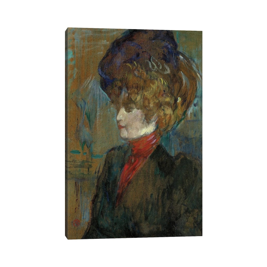 iCanvas "Head Of An English Lady; Tete De Lady Anglaise, 1898" by Henri de Toulouse-Lautrec Canvas Print