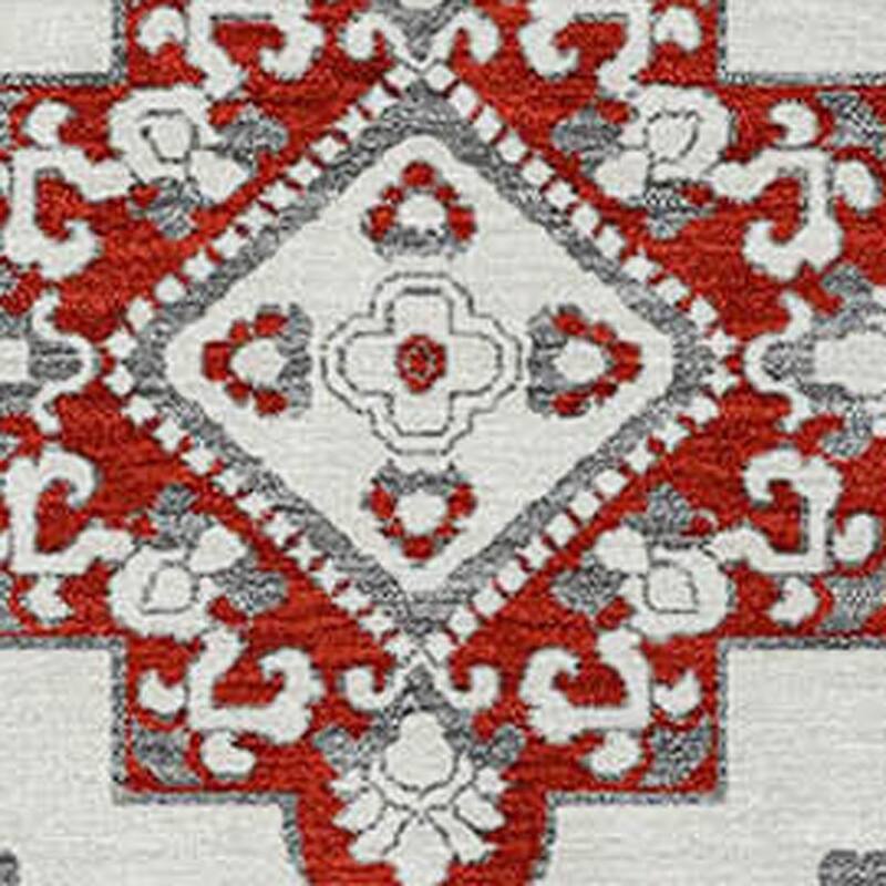 HomeRoots Medallion Transitional Rectangle Outdoor Rug
