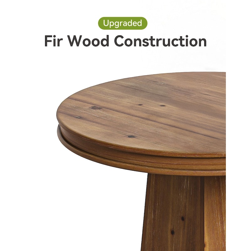 Small Round Dining Table, Solid Wood