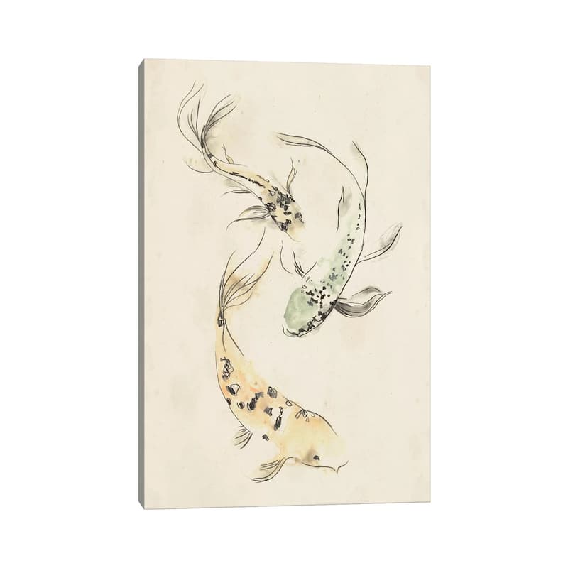 iCanvas "Koi Dance II" by June Erica Vess Canvas Print