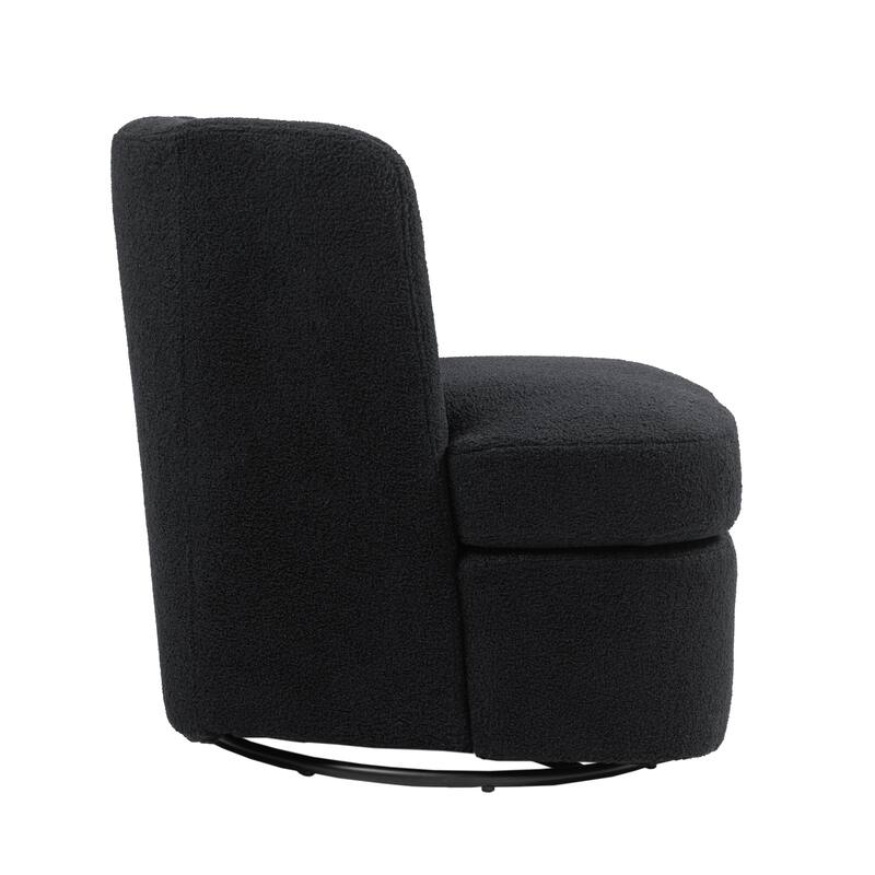 2Set 360°Swivel Barrel Chair with Cushion