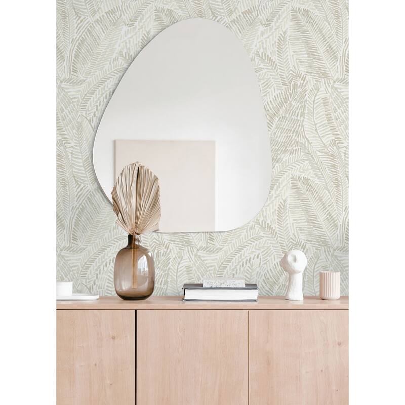 A-Street Prints Fildia Taupe Botanical Wallpaper