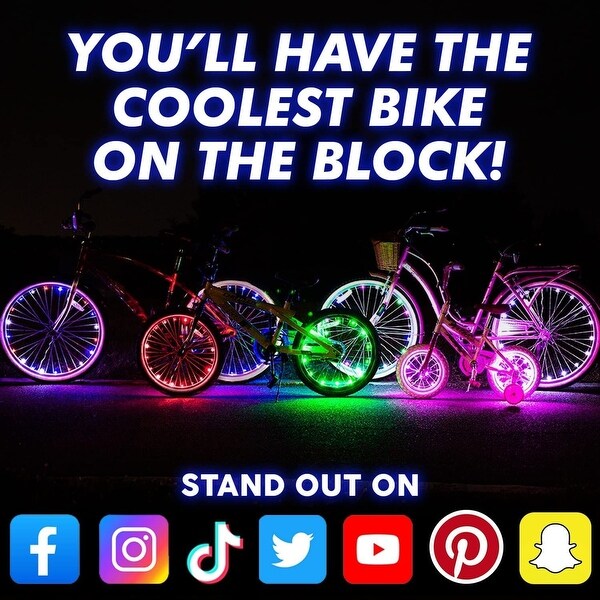 Activ Life Bicycle Spoke Lights (2 Tires, Galactic), Fun for