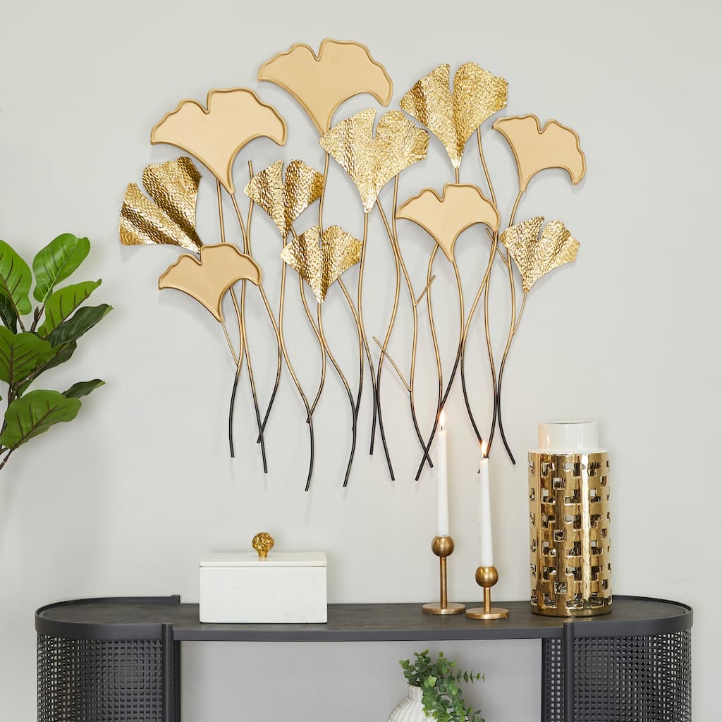 Gold Metal Bohemian Nature Wall Decor
