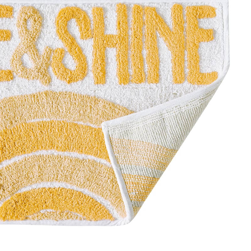 Jessica Simpson "Rise & Shine" Cotton Bath Rug 20"x32"