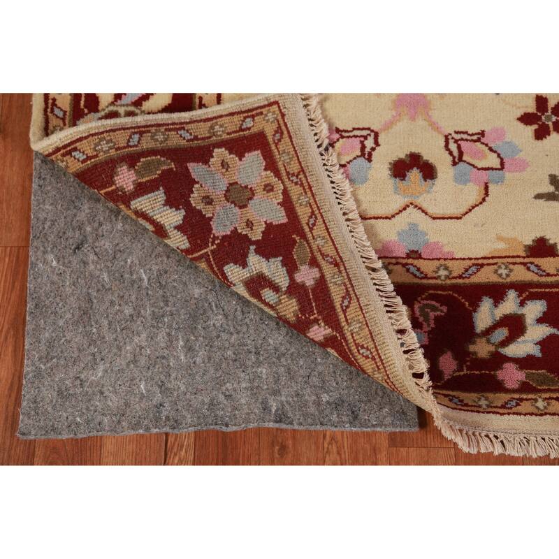 Hand Knotted Oriental 100% Wool Carpet Traditional Floral Peach Ziegler Area Rug - 7' 1'' X 5' 5''