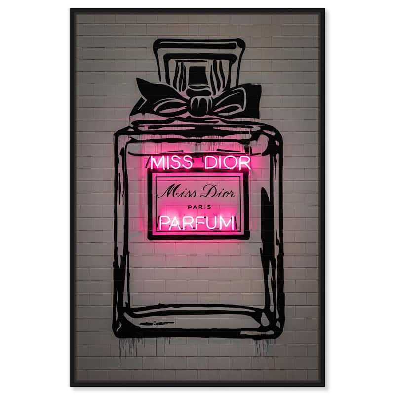Miss Neon Dream Canvas by Art Remedy - Black - 20" x 30"