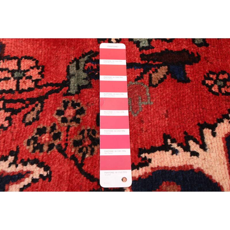 ECARPETGALLERY Hand-knotted Andelz Red Wool Rug - 4'4 x 14'11