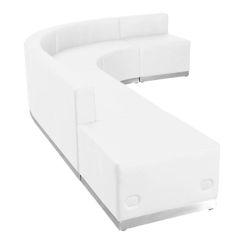 5 PC LeatherSoft Modular Reception Configuration w/Taut Back &Seat