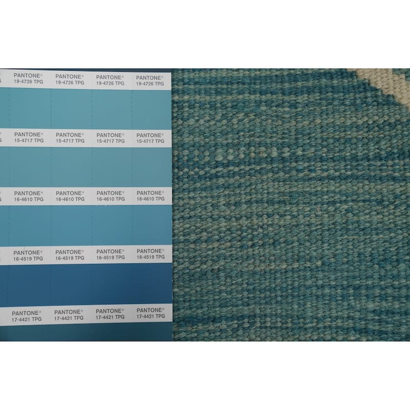 Hand Woven Southwestern Wool Multi-Colored Geometric Area Rug - 12' 10'' X 9' 7''