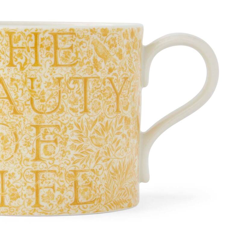 Portmeirion Morris & Co The Beauty Of Life Mugs, Set of 2 - 12 oz