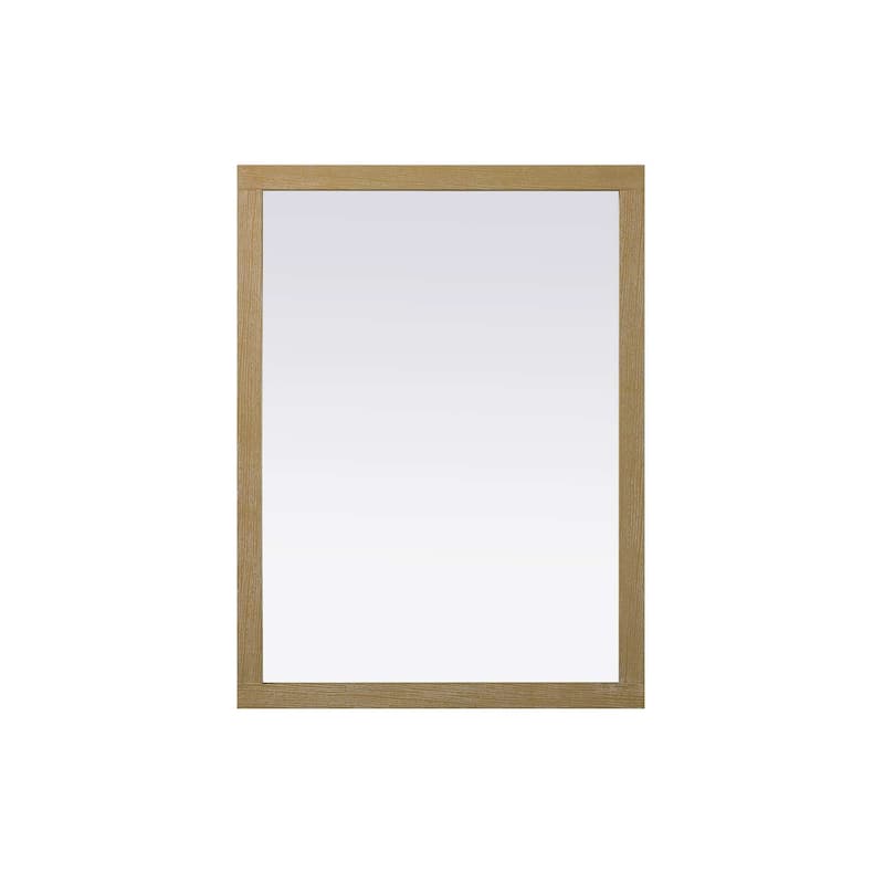 Solene Wooden Rectangle Mirror (42-48 x 36 in.) - Linen Oak - 48" x 36"