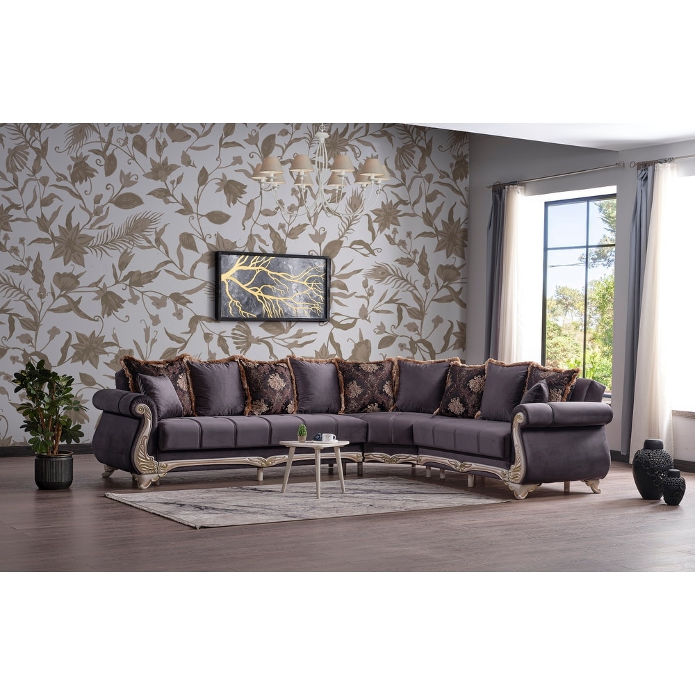 Karizma Mid Century Convertible Sectional Sofa