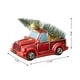 preview thumbnail 4 of 14, Glitzhome LED Lighted Red Truck Christmas Table Decor - 11"l*5.2"w*6"h