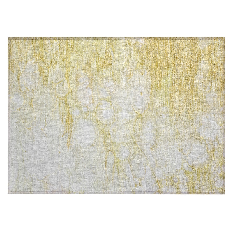 Machine Washable Indoor/ Outdoor Chantille Abstract Modern Rug