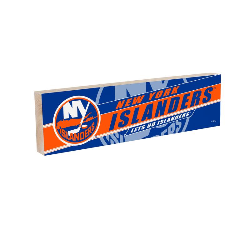 New York Islanders Wooden Tabletop Mantel Shelf Sign
