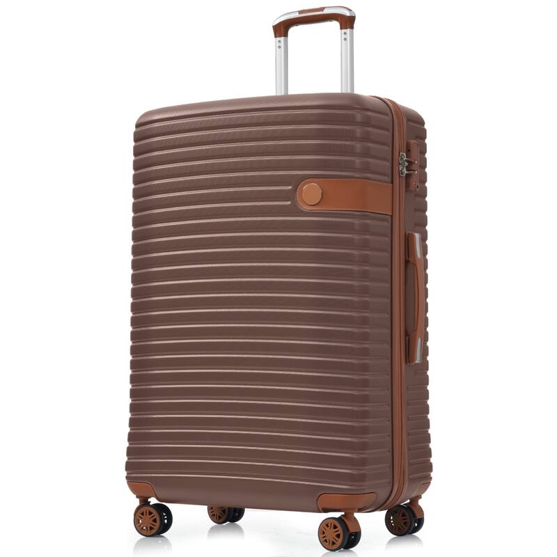 Hardshell Luggage Lightweight Luggage Set with Spinner Wheels and Combination Lock for Boarding Travel