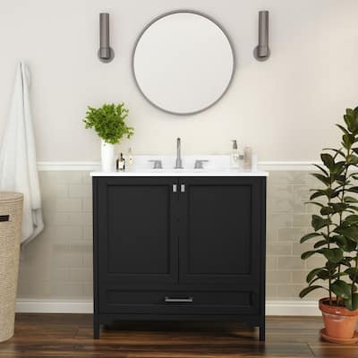 Bathroom Vanity with Undermount Sink, Cabinet, and Drawer