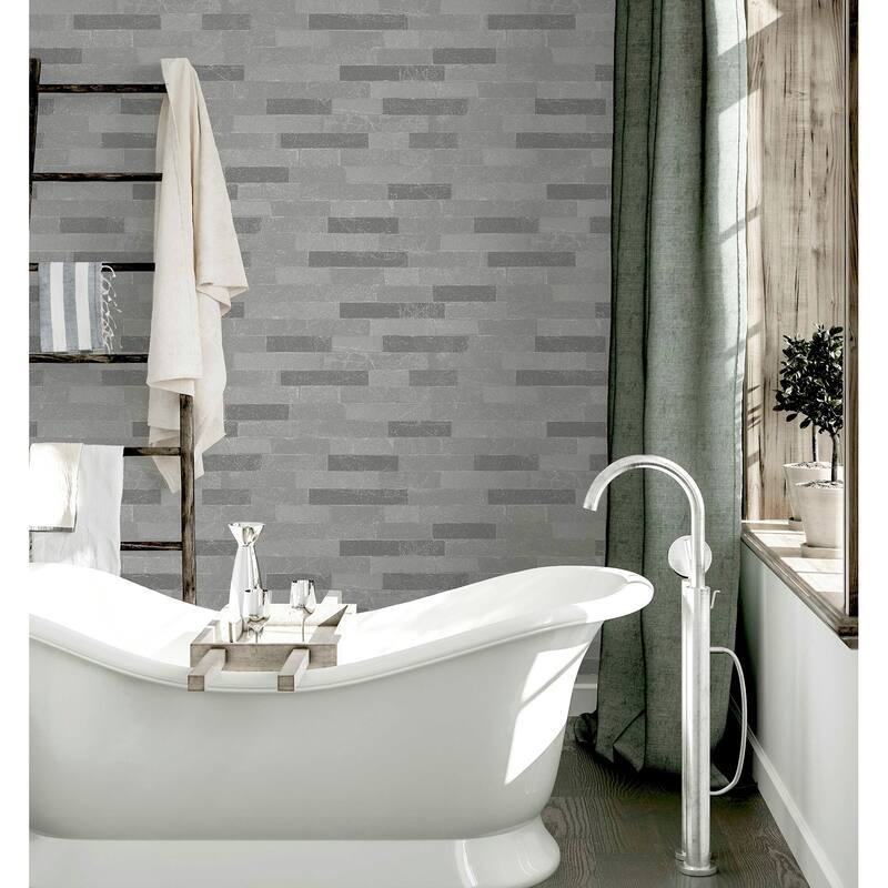 Arthouse Mortimer Grey Brick Wallpaper