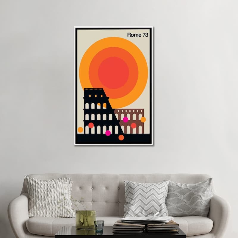 iCanvas "Rome 73" by Bo Lundberg Framed Canvas Print