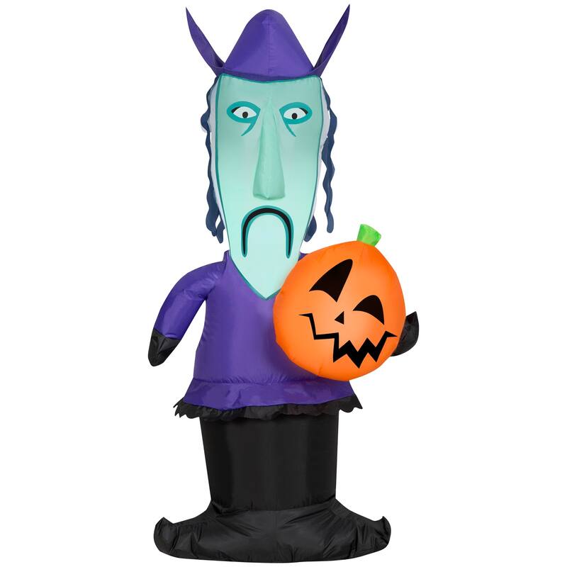 Gemmy Halloween Inflatable Shock w/ Jack O' Lantern, 4 ft Tall