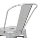 preview thumbnail 72 of 97, 24'' High Metal Indoor-Outdoor Counter Height Stool with Back
