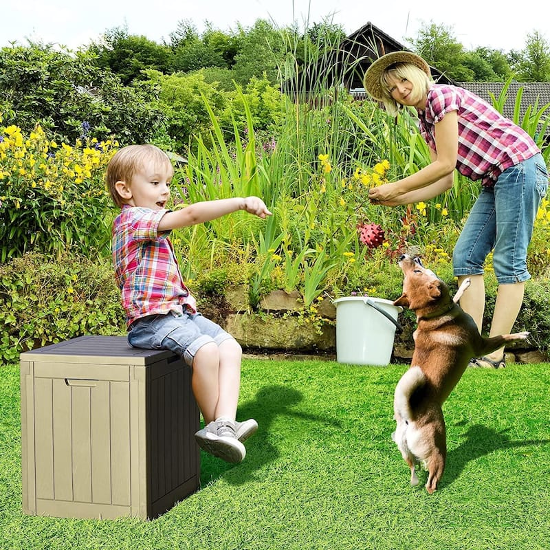31 Gallon Outdoor Storage Waterproof Deck Box