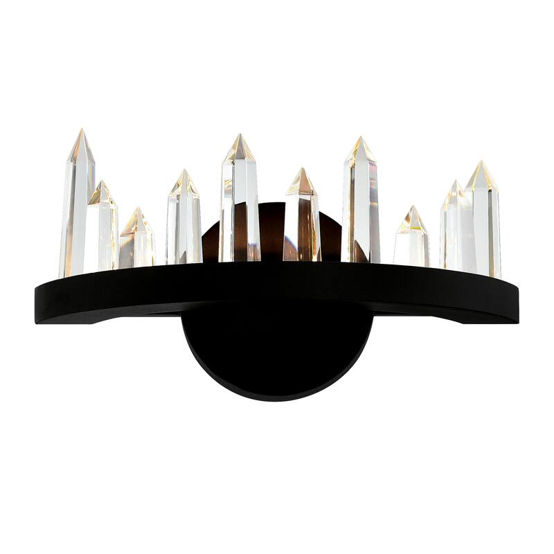 Juliette LED Wall Sconce With Black Finish - Black