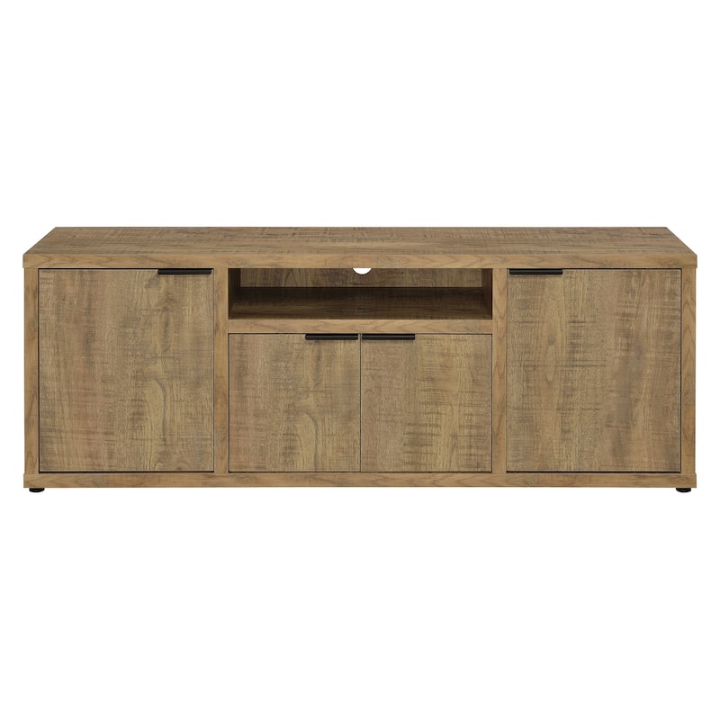 Starkey Mango 4-door TV Stand with Open Shelving