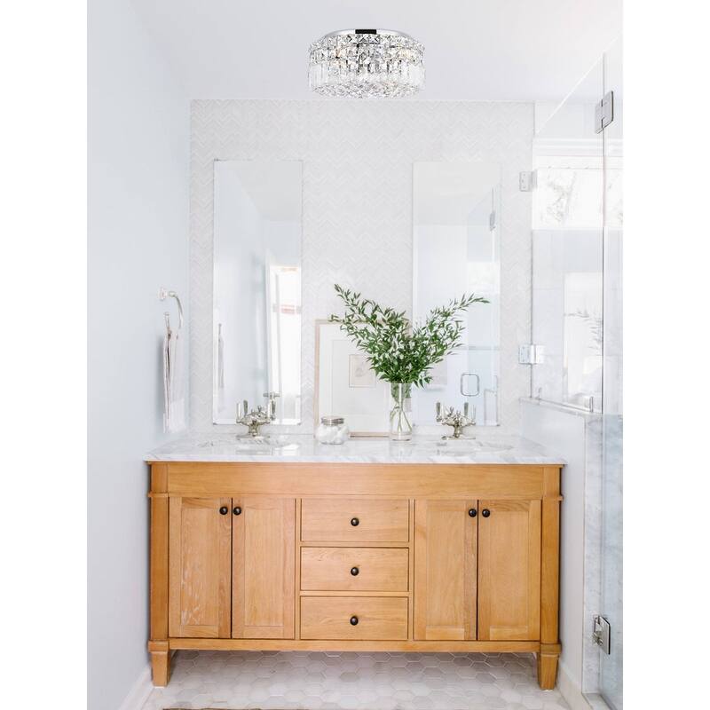Graham 4-light 12-inch Flush-Mount Chandelier - 12 Inch