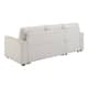 Morden Fort Velvet Reversible Sleeper Sectional Sofa L-Shape with big Storage