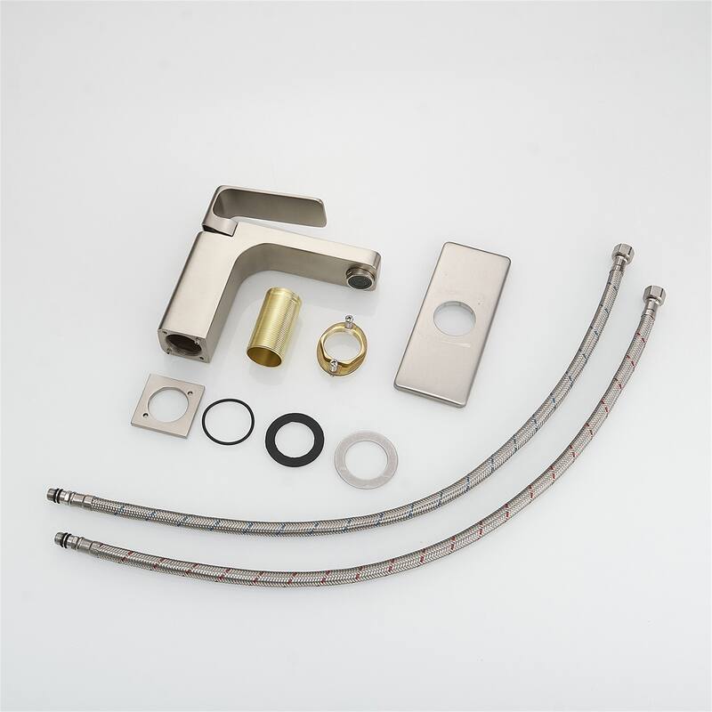 Single Handle Bathroom Faucet with Pop-up Drain 1 Hole Brass Modern Bathroom Sink Basin Vanity Faucets