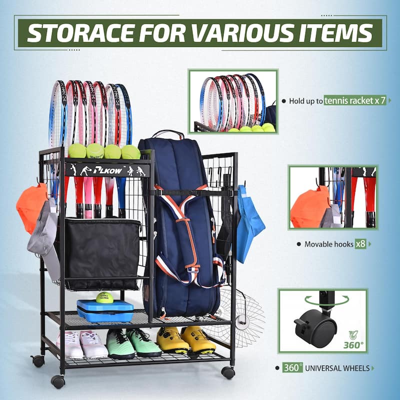 Sport Equipment Rack Garage and Home Organizer
