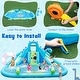 preview thumbnail 3 of 4, Inflatable Water Slide Blowup Water Park w/ Dual Slides & 584W Blower