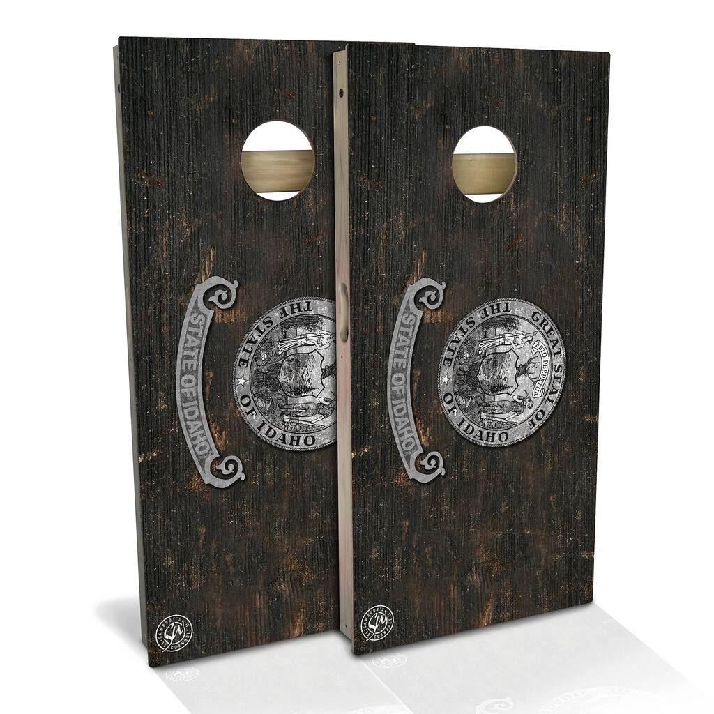 Idaho Flag Vintage Outdoor Cornhole Board Set