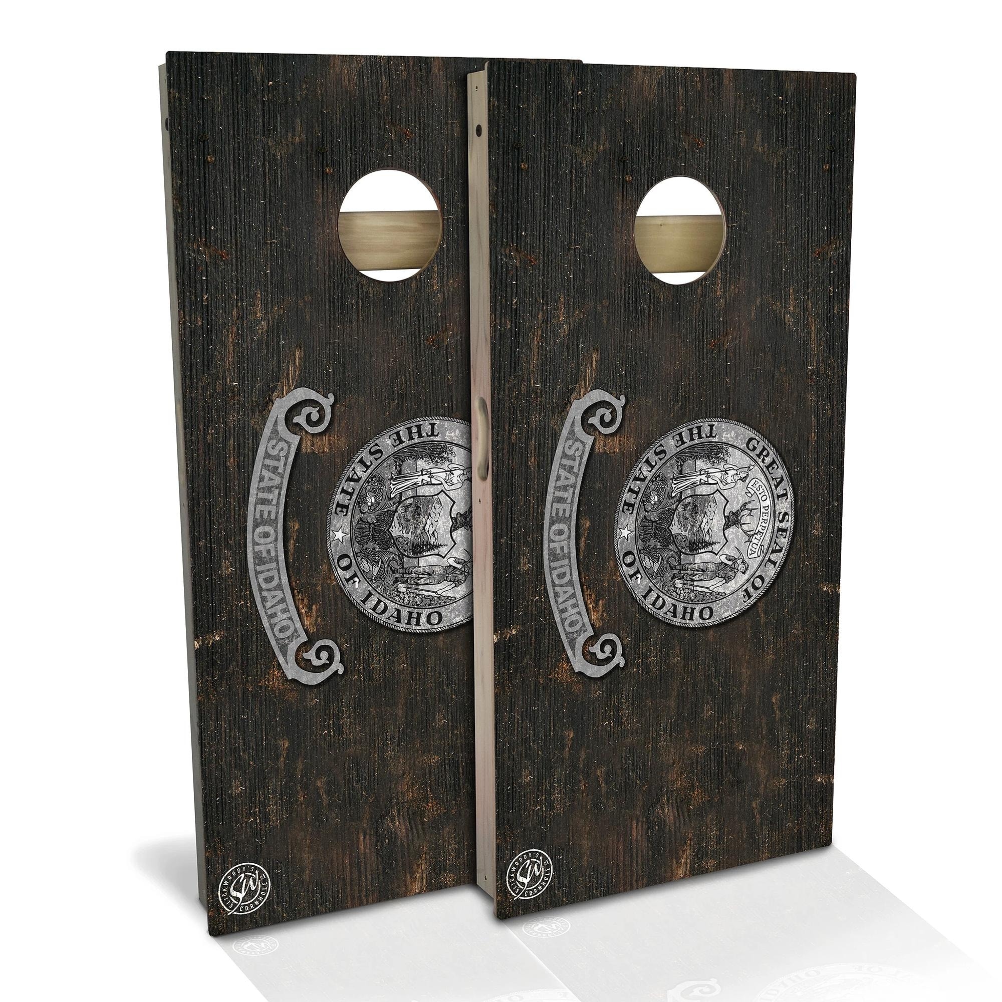 Idaho Flag Vintage Outdoor Cornhole Board Set