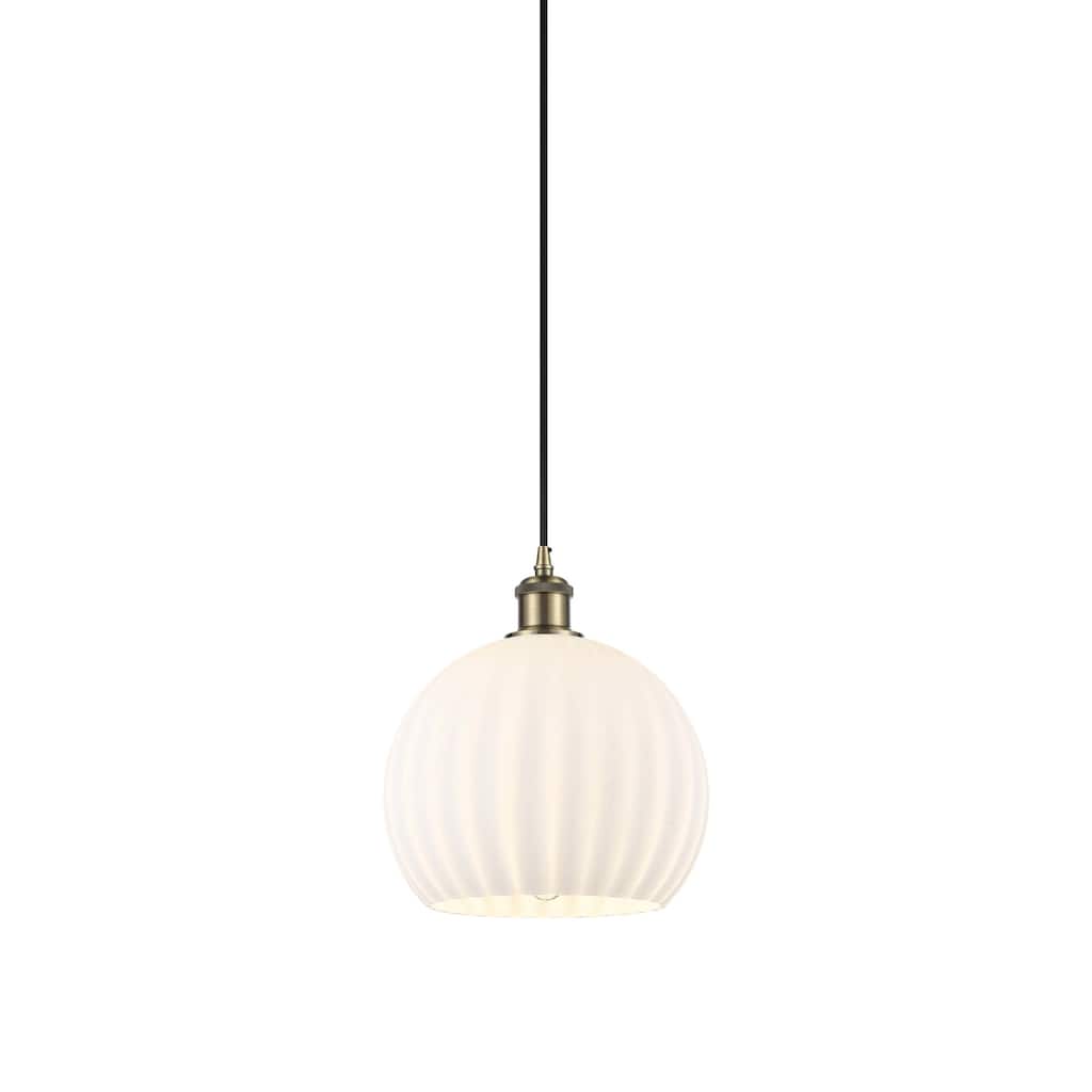 Innovations Lighting 516-1P-12-10 White Venetian Pendant White