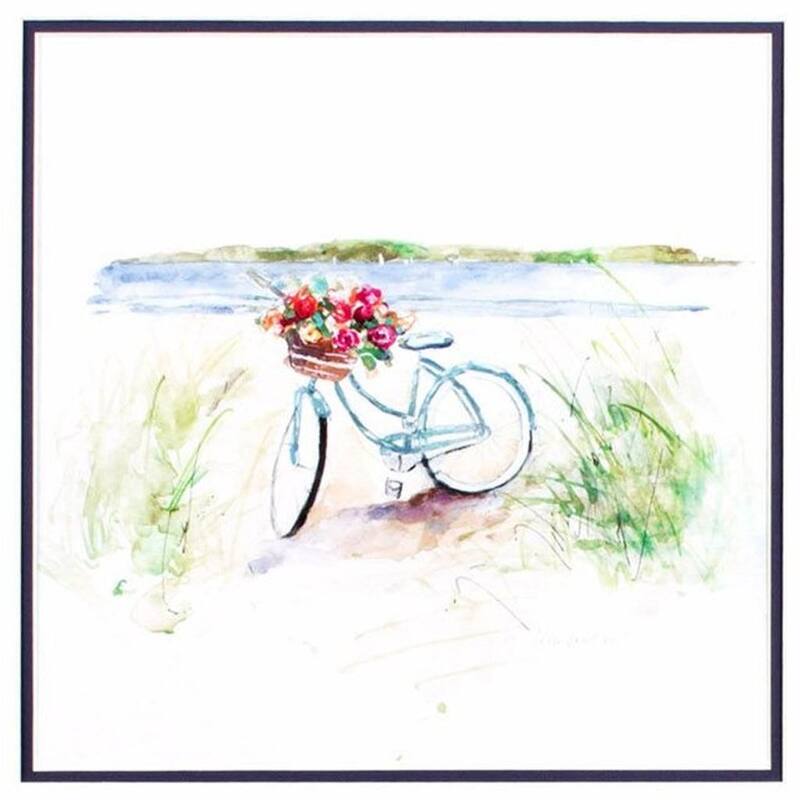 HomeRoots Set Of Two Summer Ride Brown Framed Wall Art