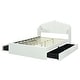 preview thumbnail 19 of 26, Full Upholstered Platform Bed with Four Drawers & USB Ports - Modern Comfort