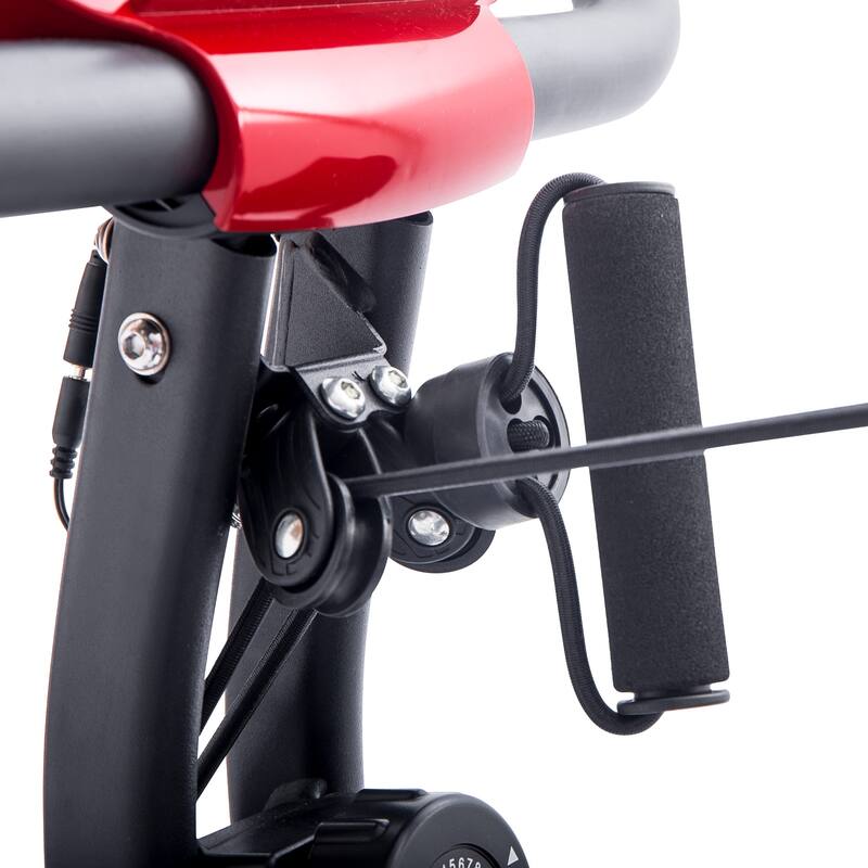 Folding Exercise Bike, Fitness Upright and Recumbent X-Bike with 10-Level Adjustable Resistance - N/A