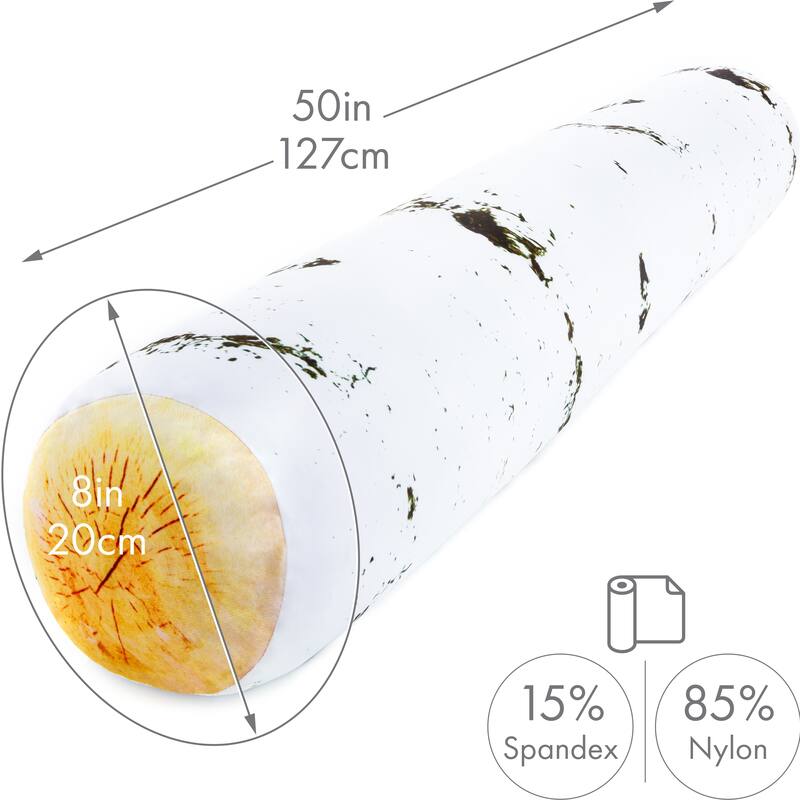 Log Cover Only - Body Pillowcase - Spandex/Nylon Blend for Silky Touch