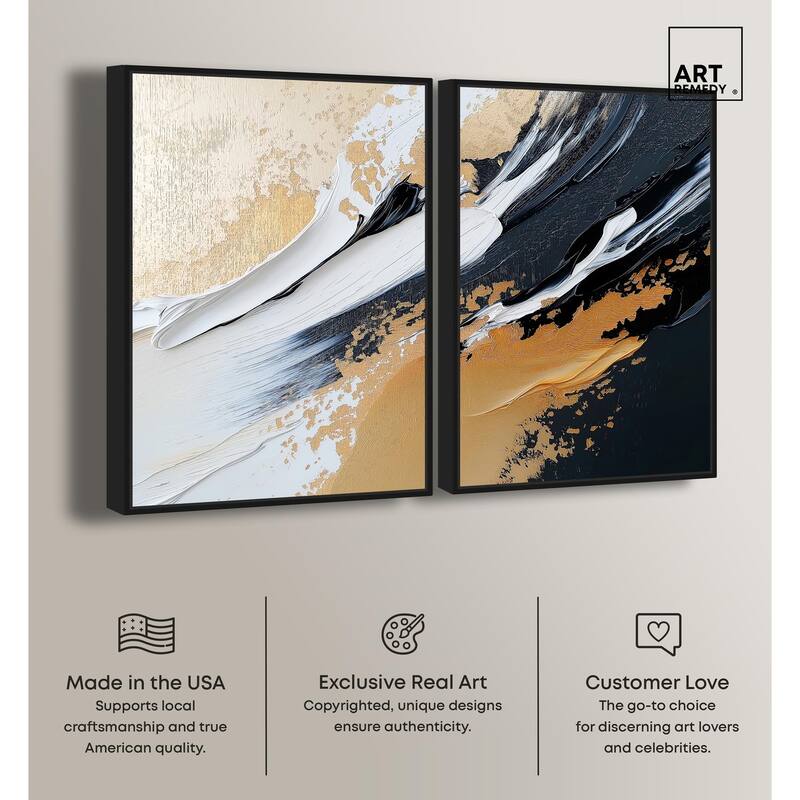 Forces III Canvas Set of 2 by Art Remedy