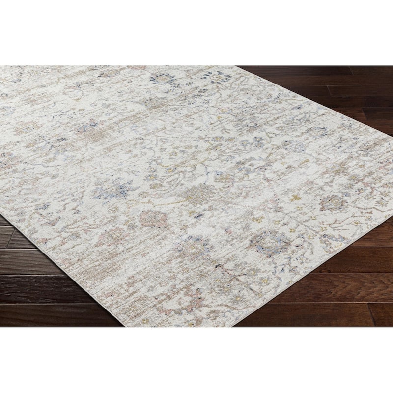 Livabliss Lavadora Transitional Medallion Washable Area Rug