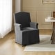 preview thumbnail 3 of 6, Alethea Upholstered Slipcover Arm Dining Chair with Soild Wood Legs by HULALA HOME