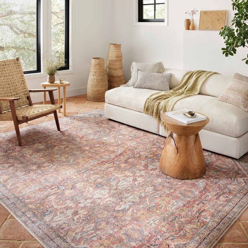 Alexander Home Bella Distressed Boho Area Rug - 5' x 7' 6" - Runner/Rectangle